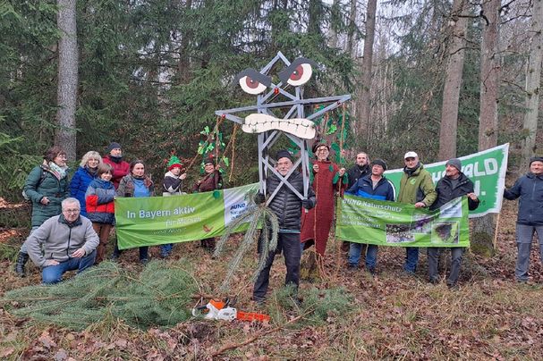 Weihnachtliche Fotoaktion gegen P53 (Foto: BN) Weihnachtliche Fotoaktion gegen P53