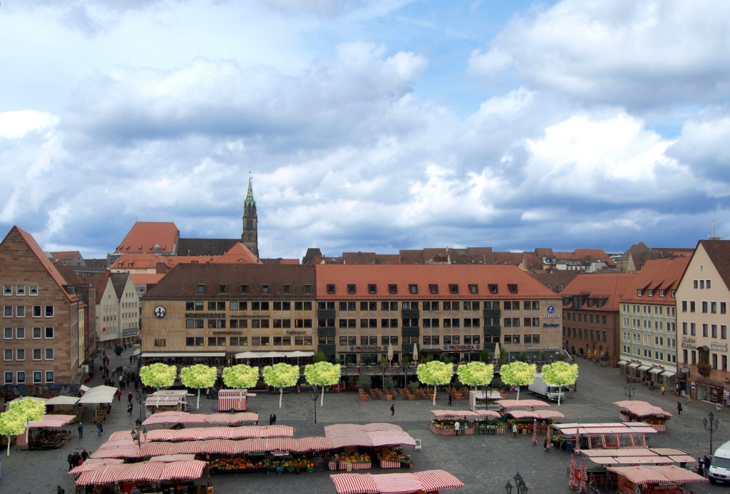 Hauptmarkt begrünt Hauptmarkt begrünt